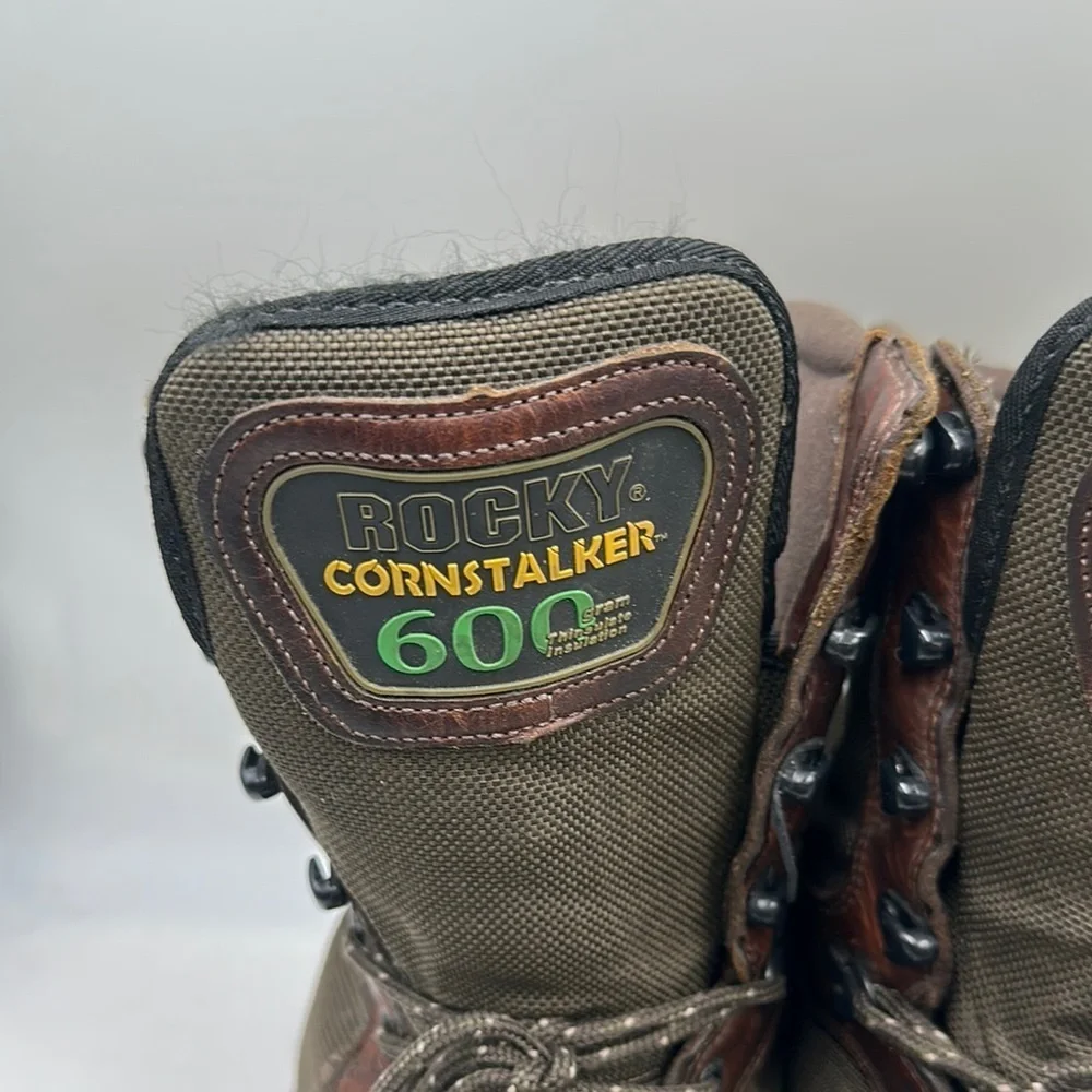 Rocky Gore-Tex Cornstalker Waterproof 600 Gram Insulated Boot Work 13 WIDE
